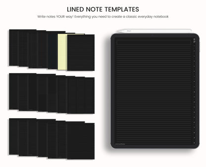 Dark Mode Digital Notebook