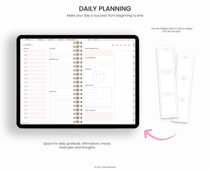 Undated Digital Planner Goodnotes
