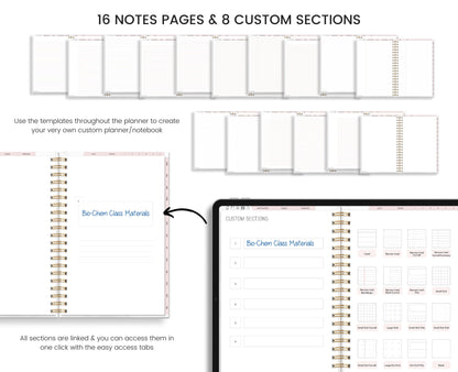 Student Planner | Academic Planner for Students | Undated Digital Student Planner