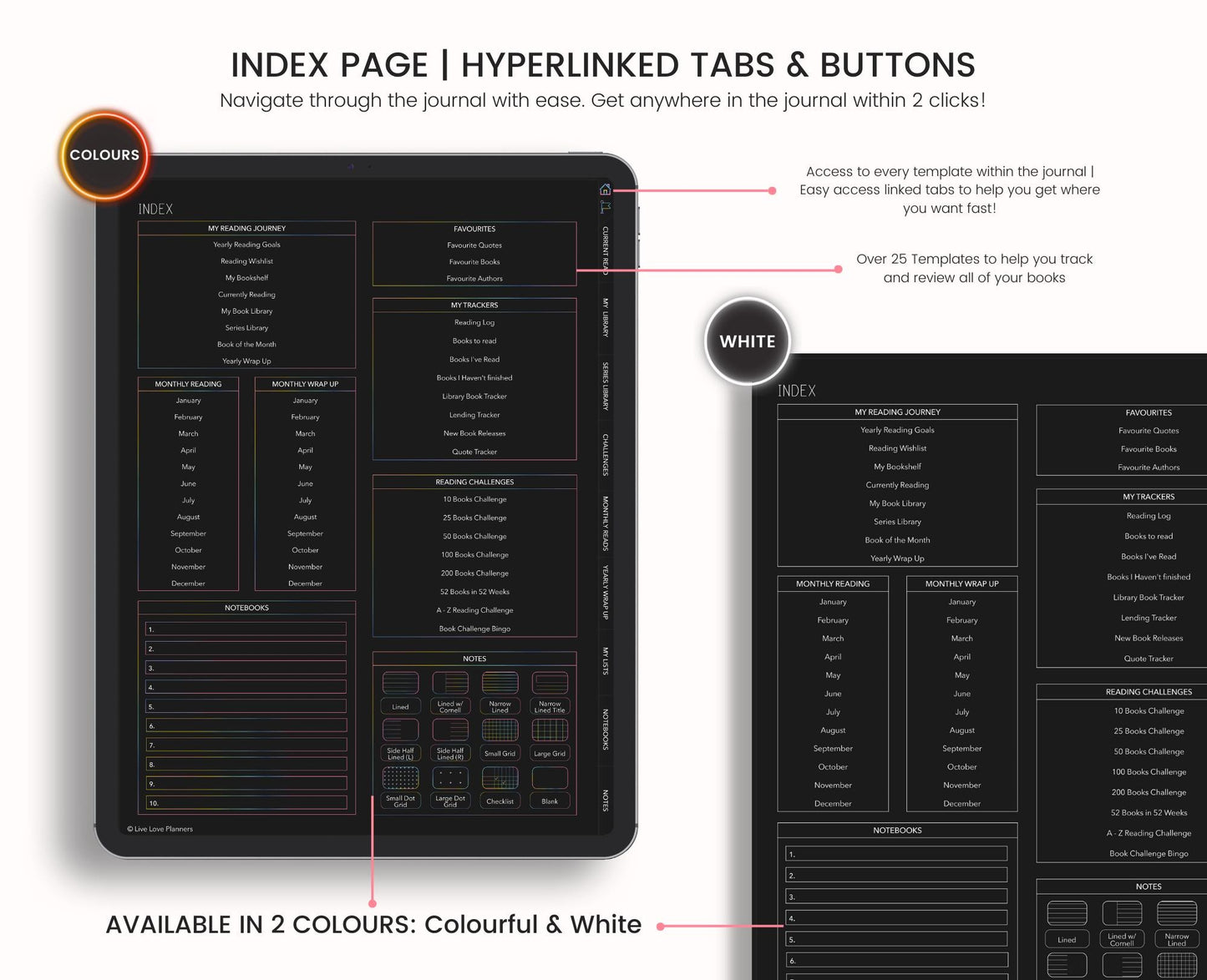 Reading Journal (Dark Mode)