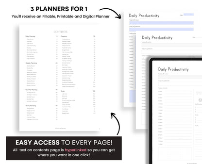 Printable ADHD planner