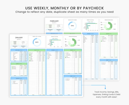 Budget Planner for Google Sheets - Weekly