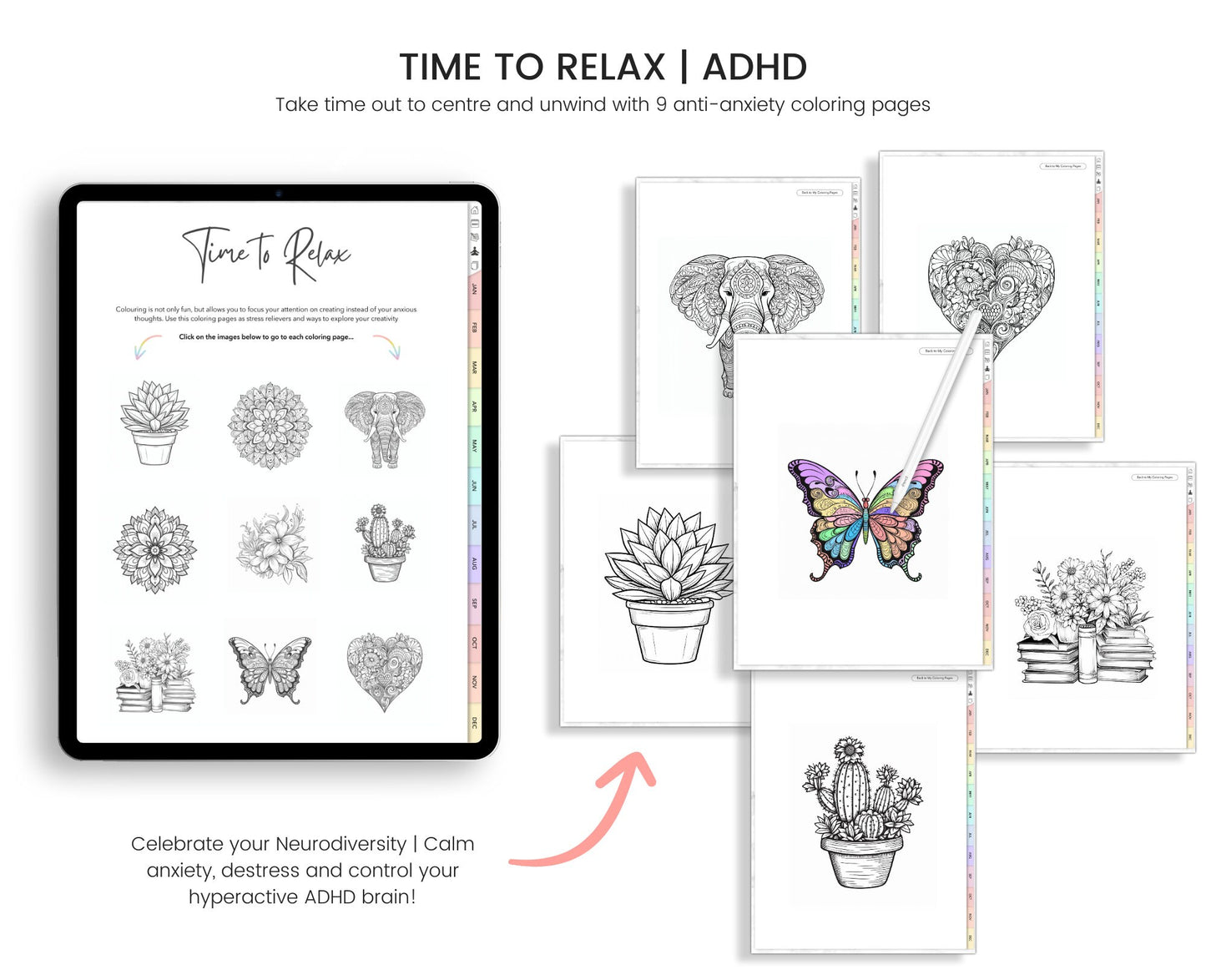ADHD Undated Digital Planner