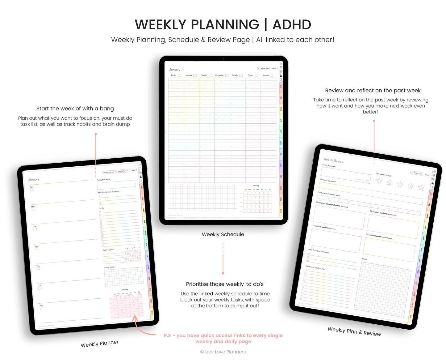 ADHD Undated Digital Planner