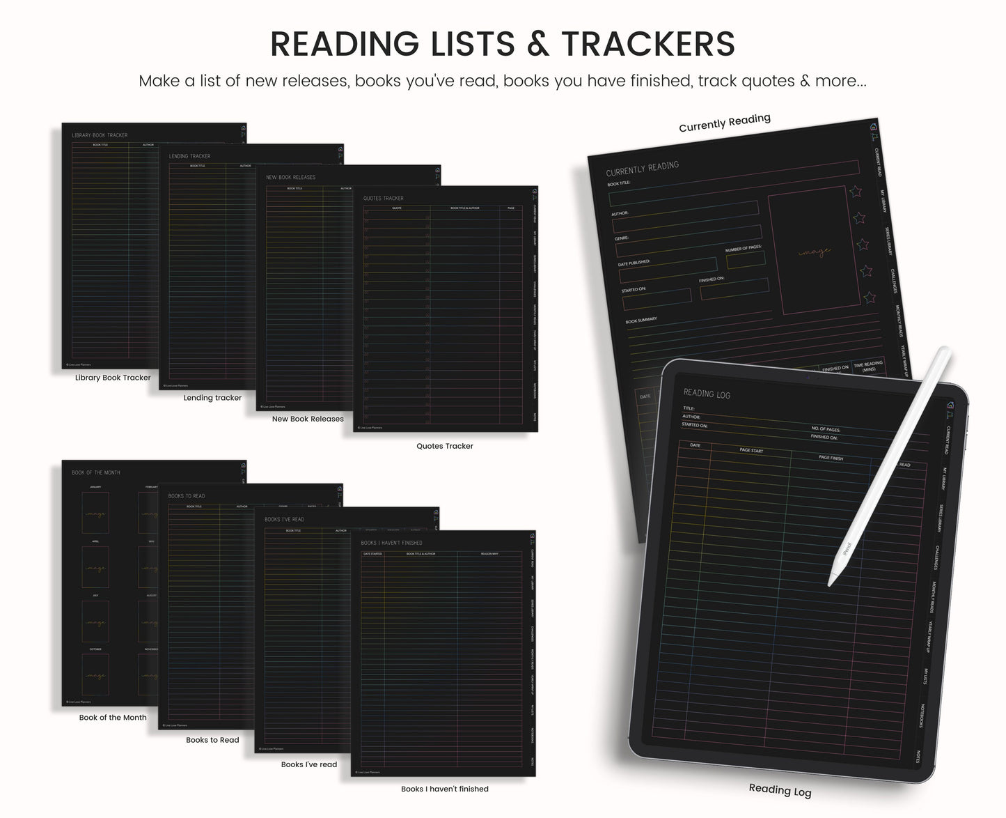 Reading Journal (Dark Mode)