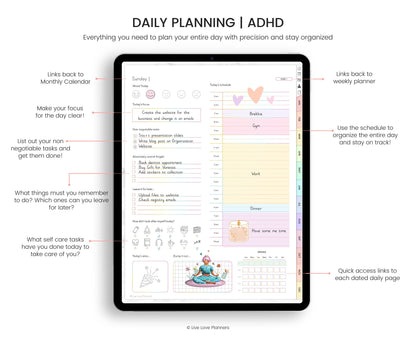 ADHD Undated Digital Planner