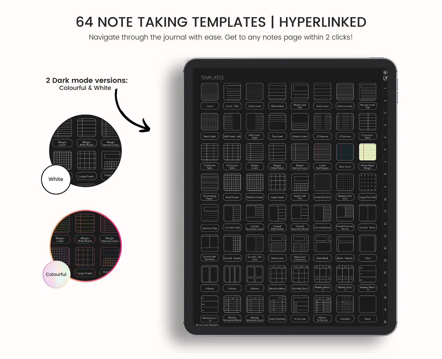 Dark Mode Digital Notebook
