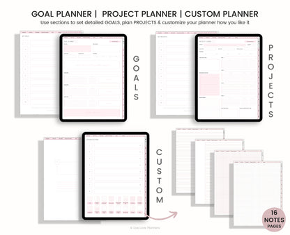 Undated Digital Planner Goodnotes