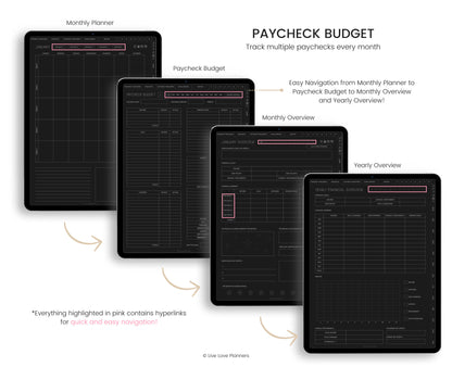 Paycheck Budget (Dark Mode)