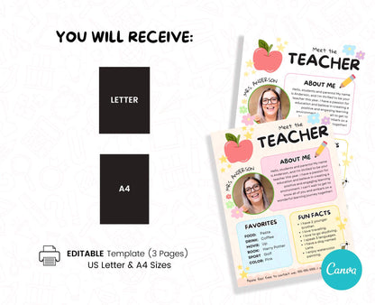 Meet the Teacher Template - Editable Classroom Intro