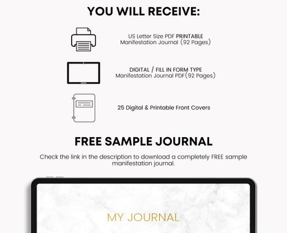 Printable Manifestation Journal