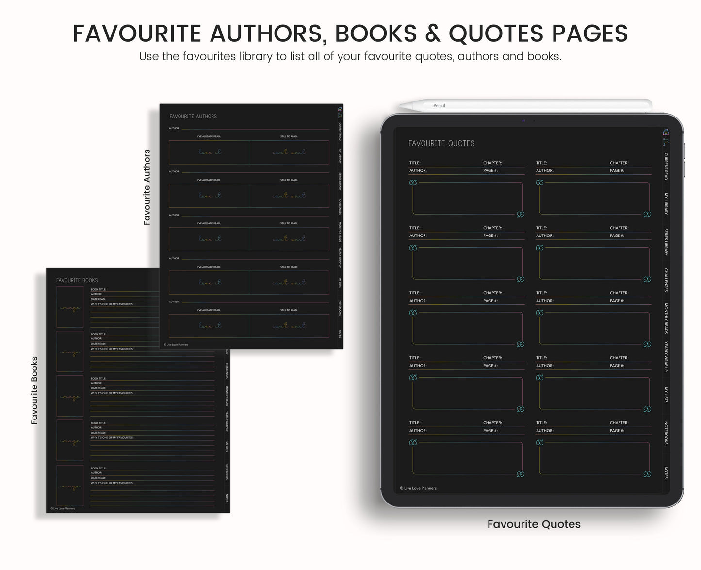 Reading Journal (Dark Mode)