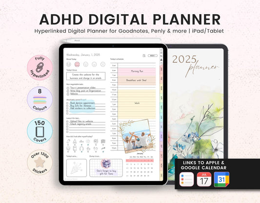 ADHD 2025 and 2025 Digital Planners
