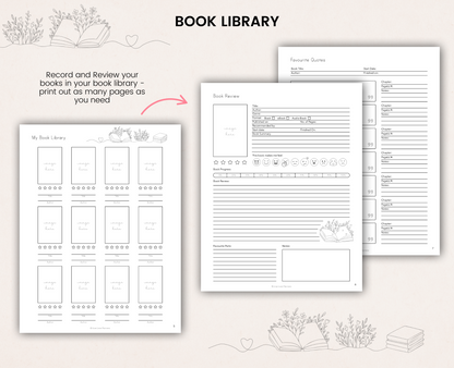Printable Reading Journal