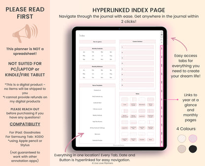Digital Gratitude Journal (Portrait)