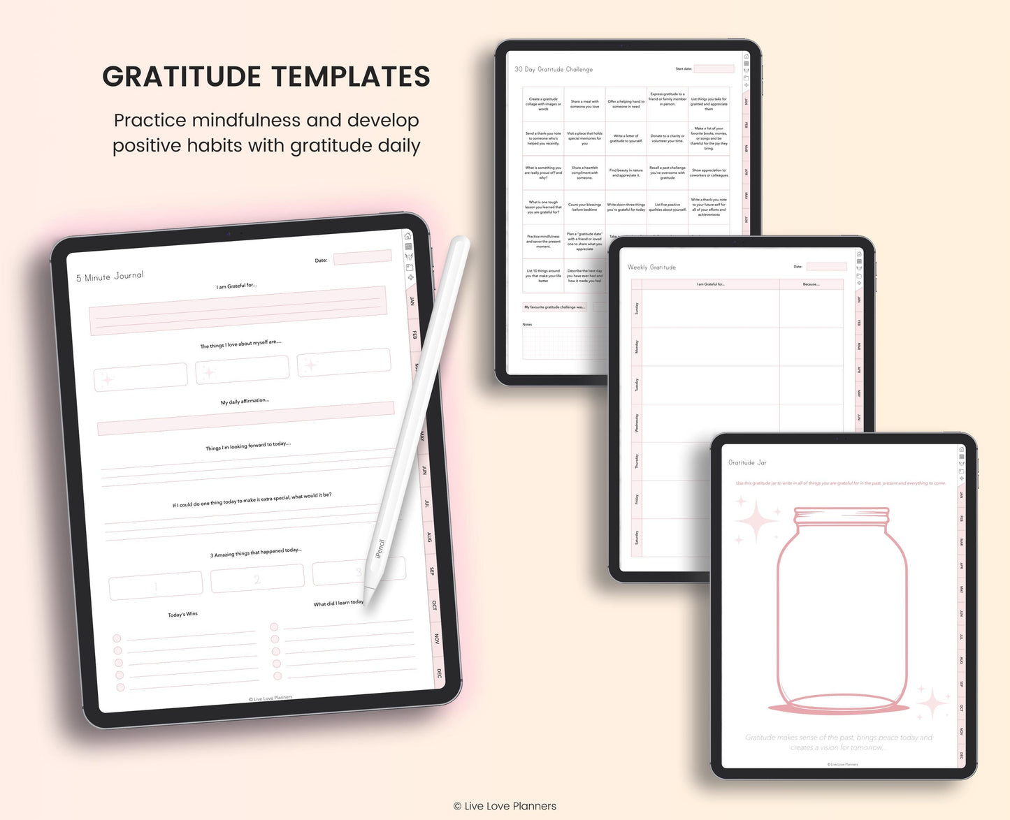 Digital Gratitude Journal (Portrait)