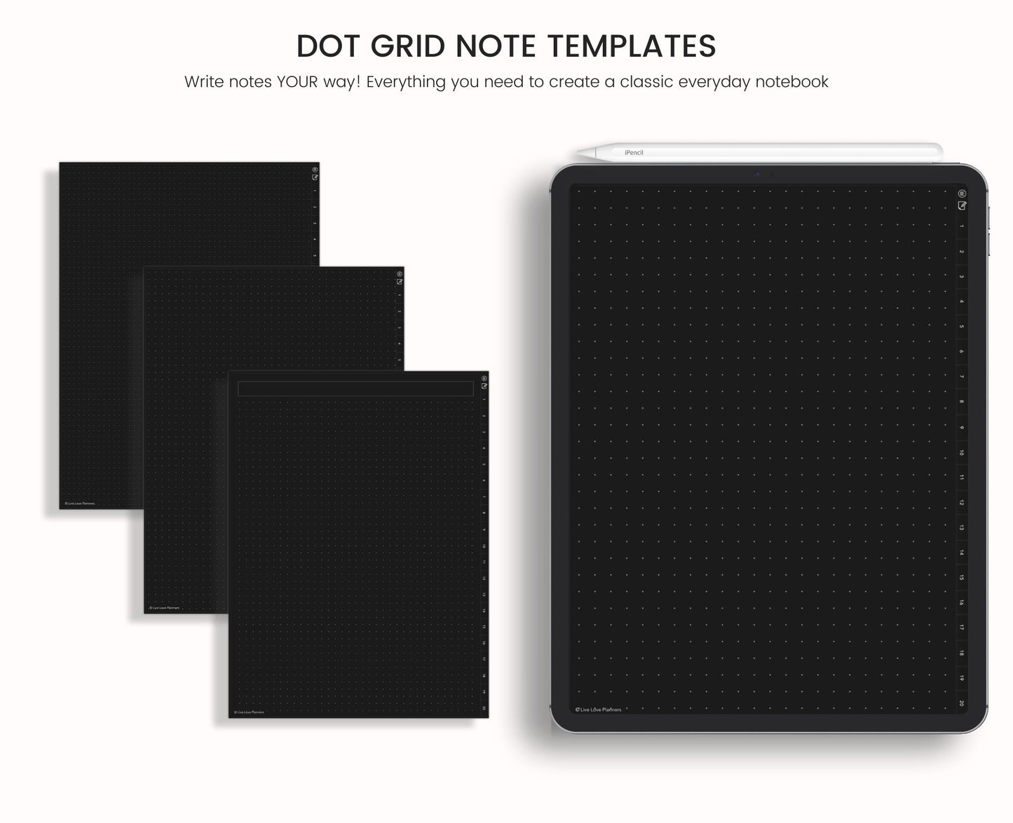 Dark Mode Digital Notebook