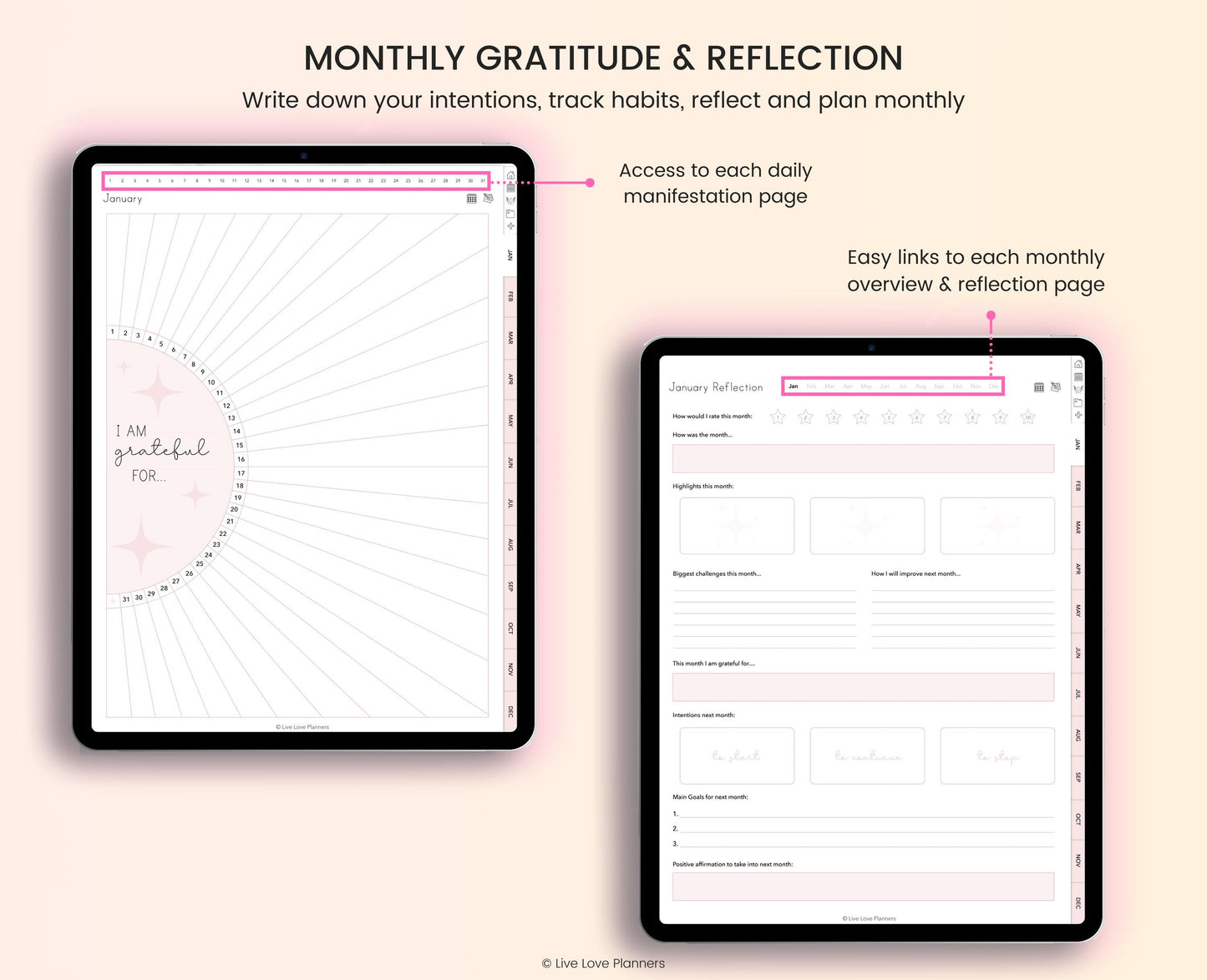 Digital Gratitude Journal (Portrait)