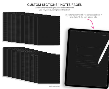 Digital Dark Mode Budget Planner