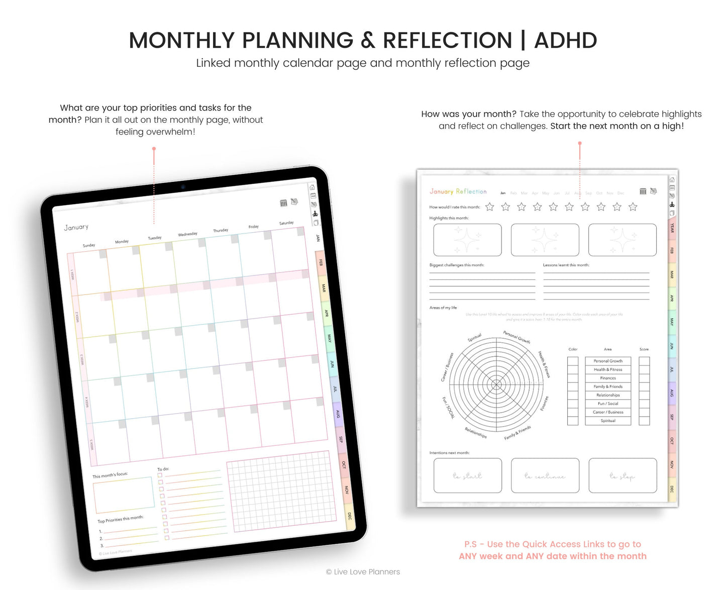 ADHD Undated Digital Planner