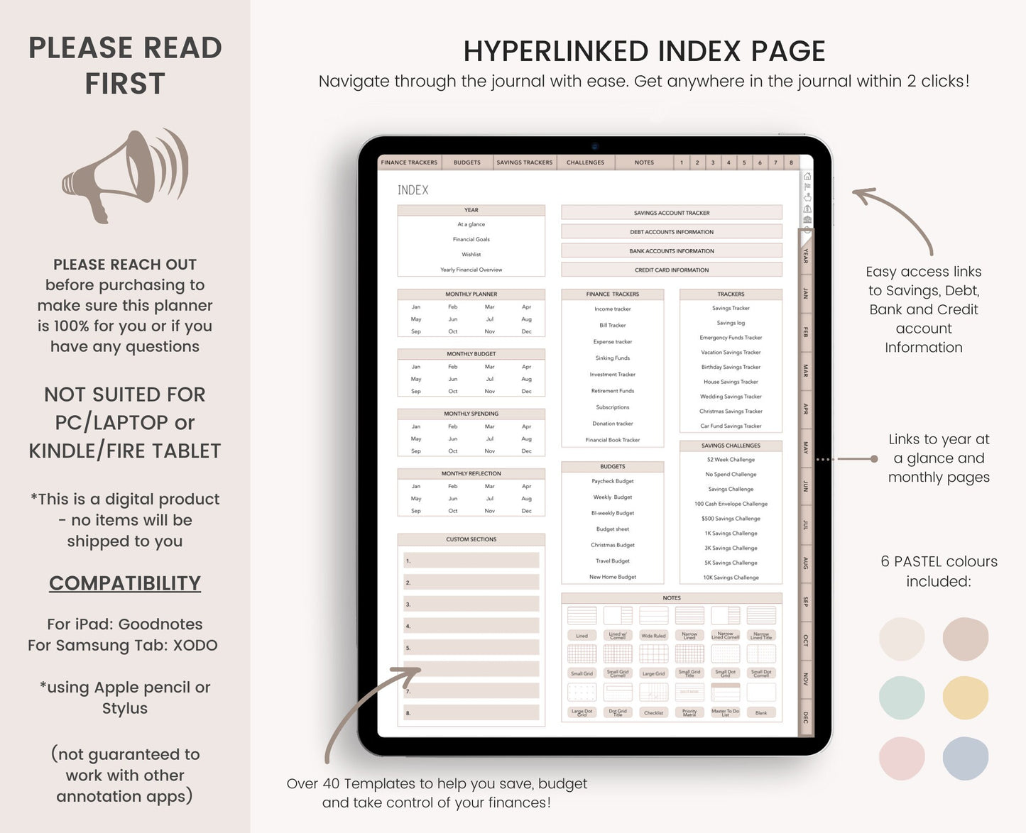 Digital Budget Planner (BOHO)