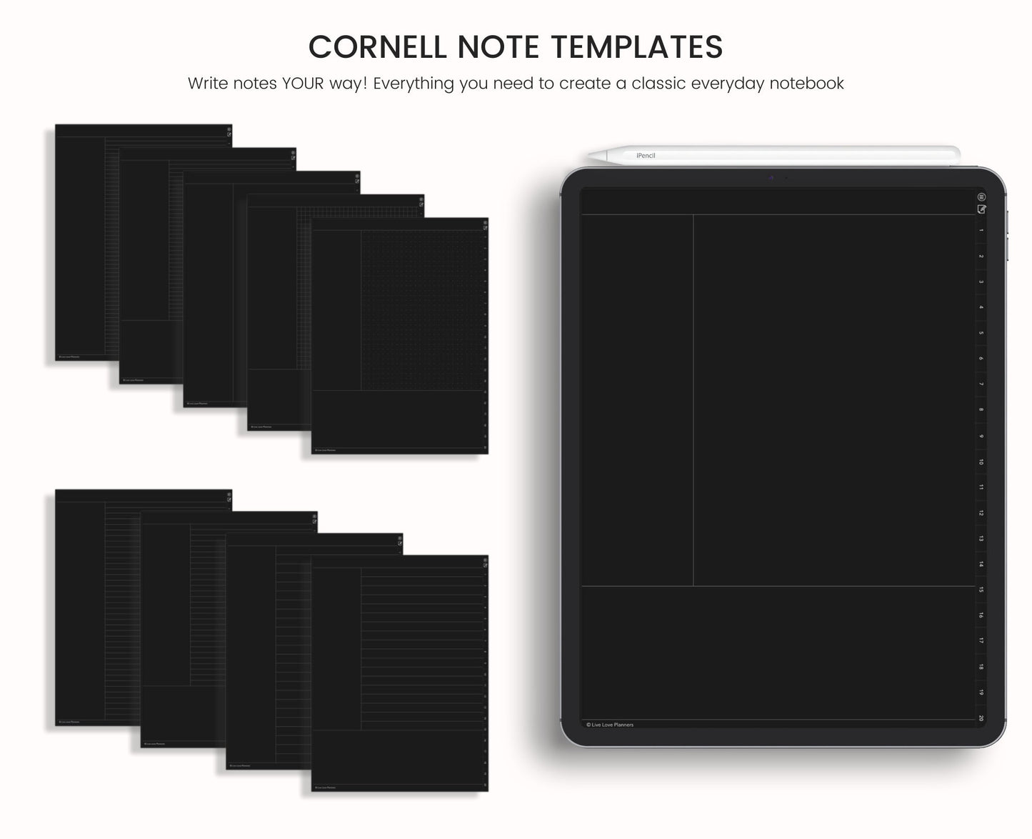 Dark Mode Digital Notebook