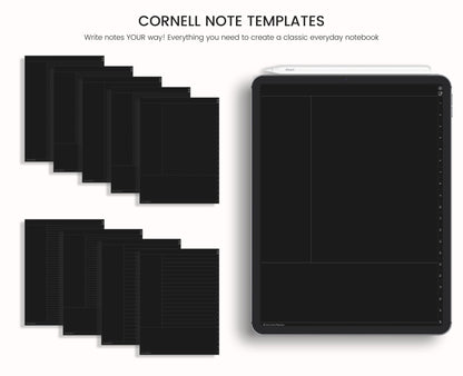 Dark Mode Digital Notebook