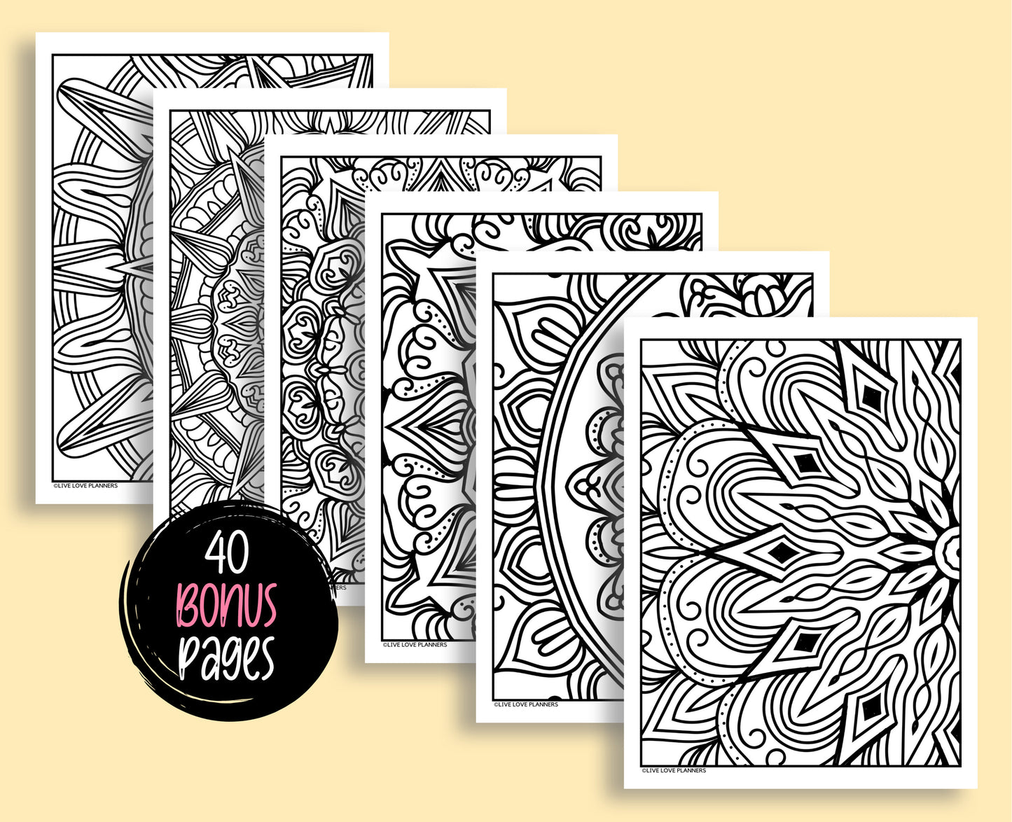 Mandala Coloring Book & Notebook